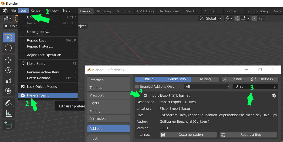 Blender Import STL Rabbi Blog